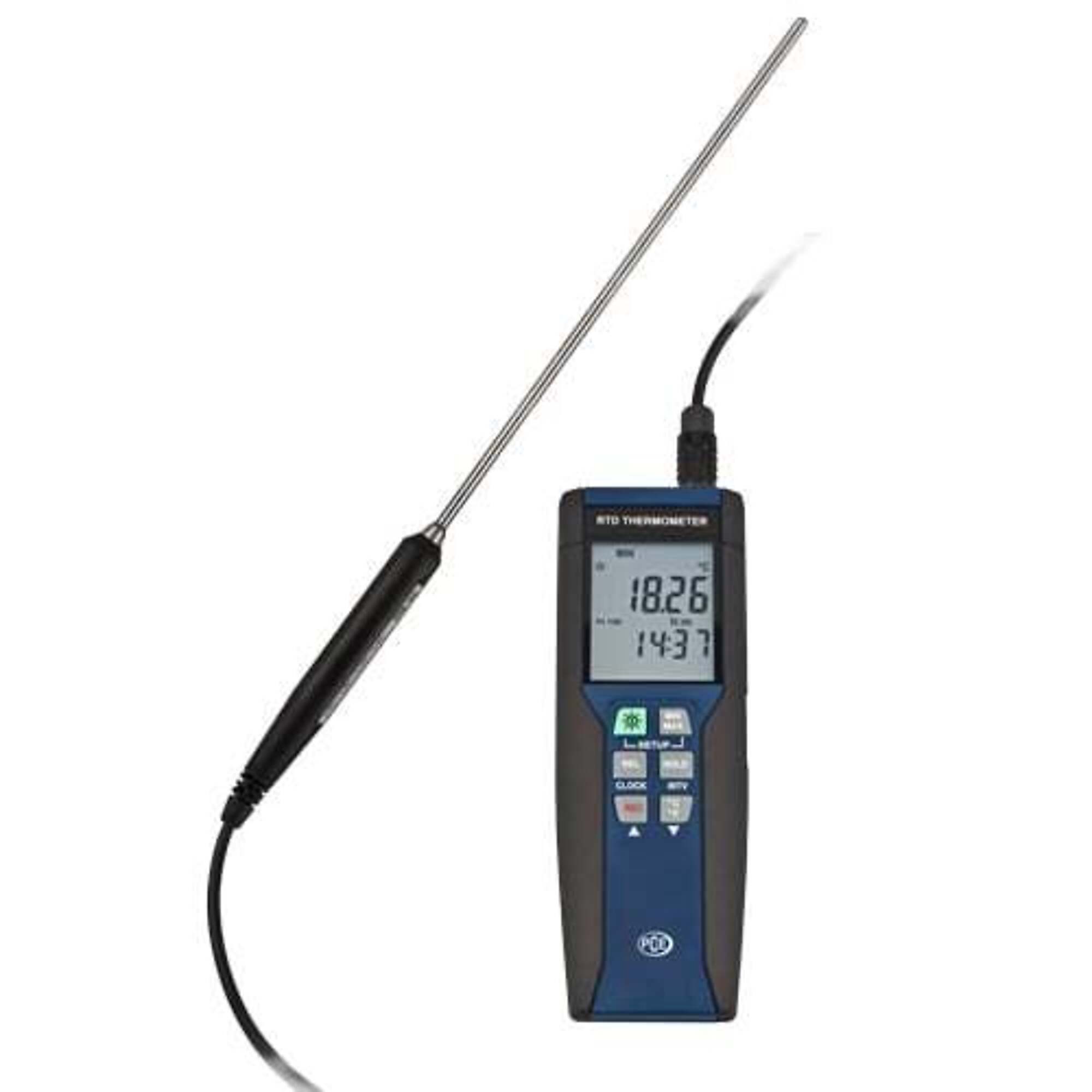 PCE Precision Thermometer — High Precision, 1-Channel, Compatible with Pt1 Sensors, Model# PCE-HPT 1